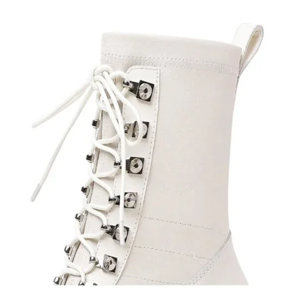 Ladies Shoes Lace up Boots - Picture 6 of 9